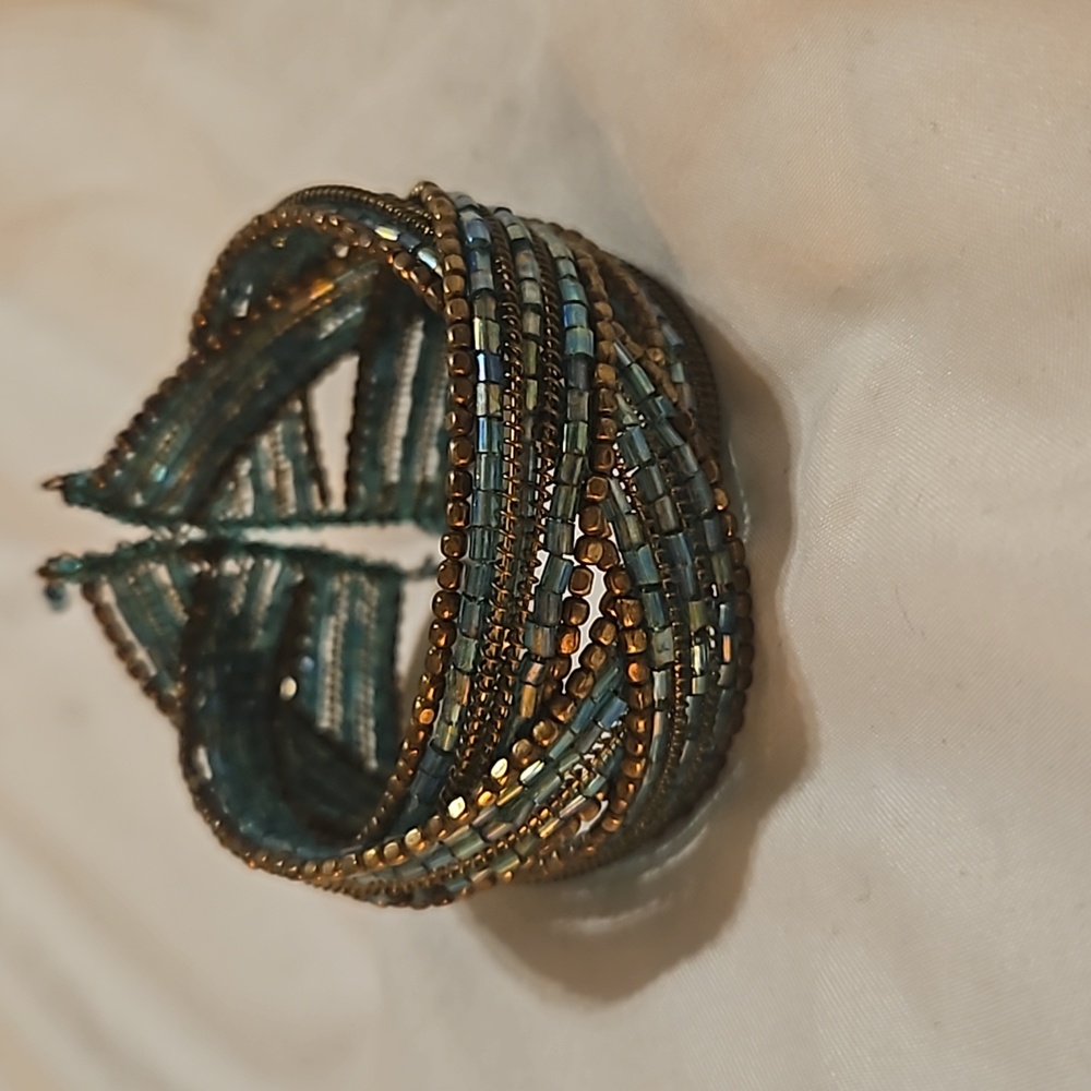 Green Beaded bracelet
